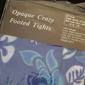 Opaque Crazy footed tights